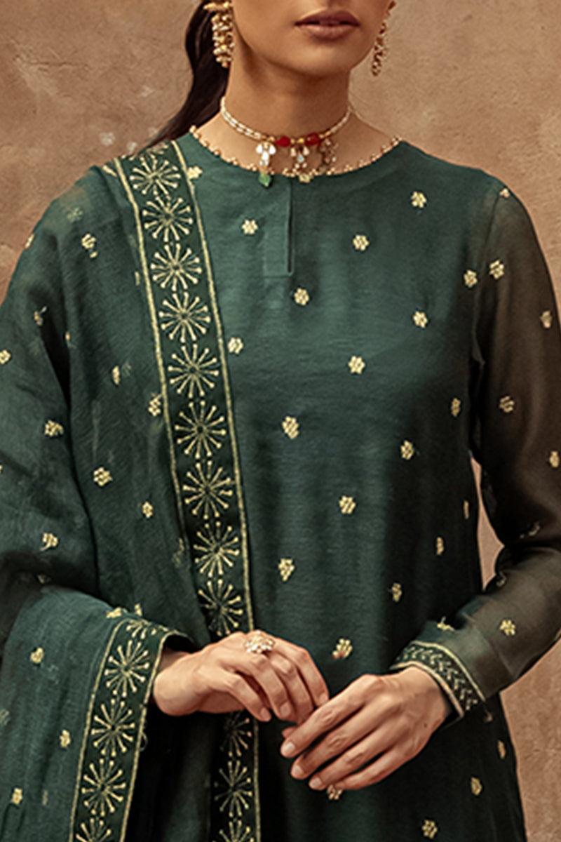 DUSTY JADE-2 PIECE (SHIRT & DUPATTA)