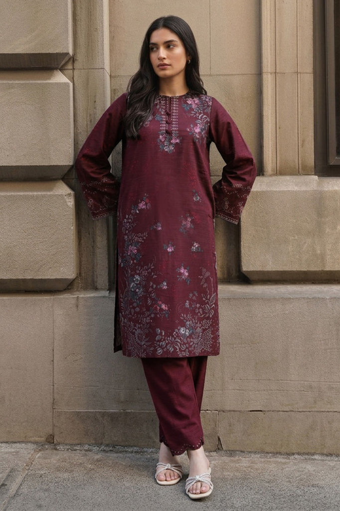 SCARLET MELODY-2PC KHADDAR PRINTED SUIT