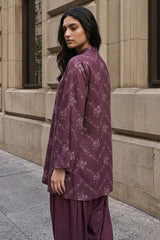 BERRY GARDEN-2PC LINEN PRINTED SUIT