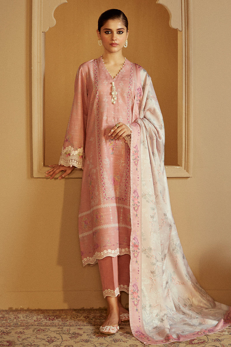 ROSY DEW-3 PC KHADDAR EMBROIDERED SUIT