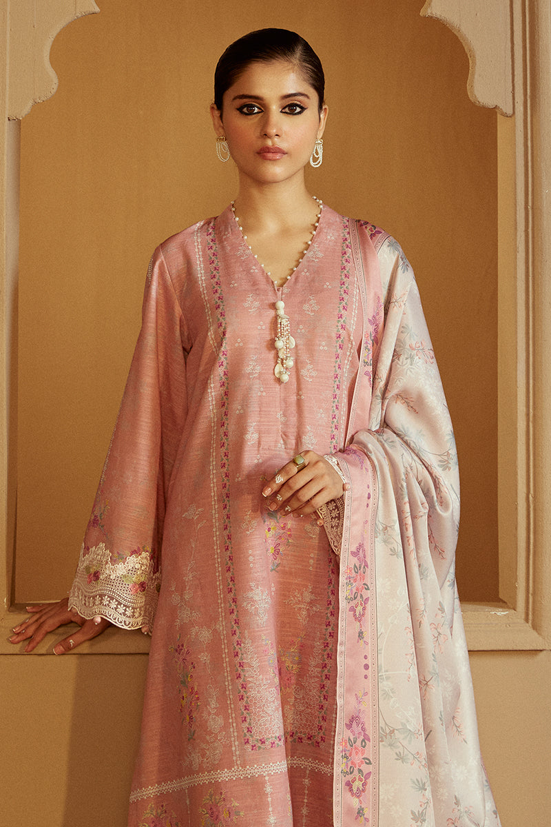 ROSY DEW-3 PC KHADDAR EMBROIDERED SUIT