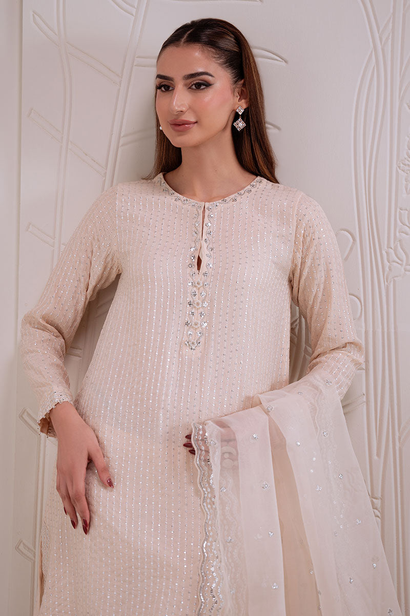 SUNSET BLUSH-3PC (SHIRT, TROUSER & DUPATTA)