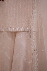 SUNSET BLUSH-3PC (SHIRT, TROUSER & DUPATTA)