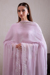 LAVENDER SWIRL-3PC (SHIRT, TROUSER & DUPATTA)