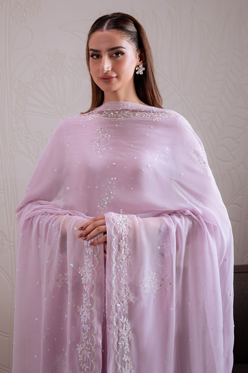 LAVENDER SWIRL-3PC (SHIRT, TROUSER & DUPATTA)