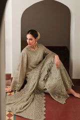 ASHEN DREAM-3PC SILK EMBROIDERED PRET