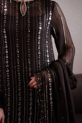 NOIR GLITTZ-2PC (SHIRT & DUPATTA)