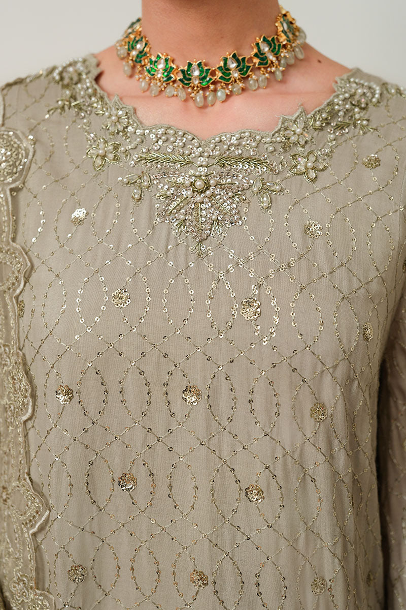 ASHEN DREAM-3PC SILK EMBROIDERED PRET