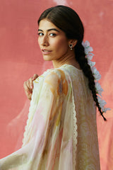 DUSTY BLOOM STITCH 3PC: LAWN EMBROIDERED  SUIT