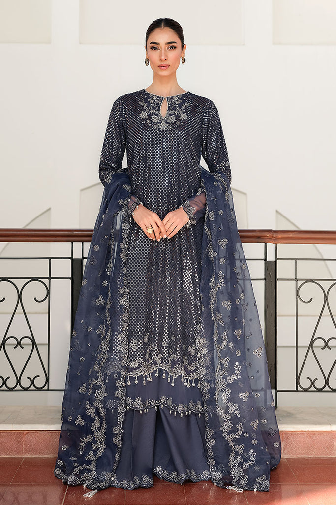 WHISPERING WILLOW-3PC SILK EMBROIDERED PRET