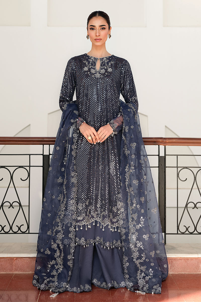 WHISPERING WILLOW-3PC SILK EMBROIDERED PRET