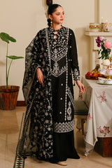 NOIR ORNATE-3 PIECE EMBROIDERED LAWN SUIT