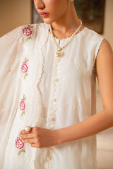 WHITE WHISPER-3PC (SHIRT, TROUSER & DUPATTA)