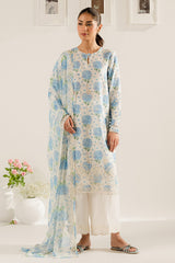 AQUATIC MAZE-2PC (SHIRT & DUPATTA)