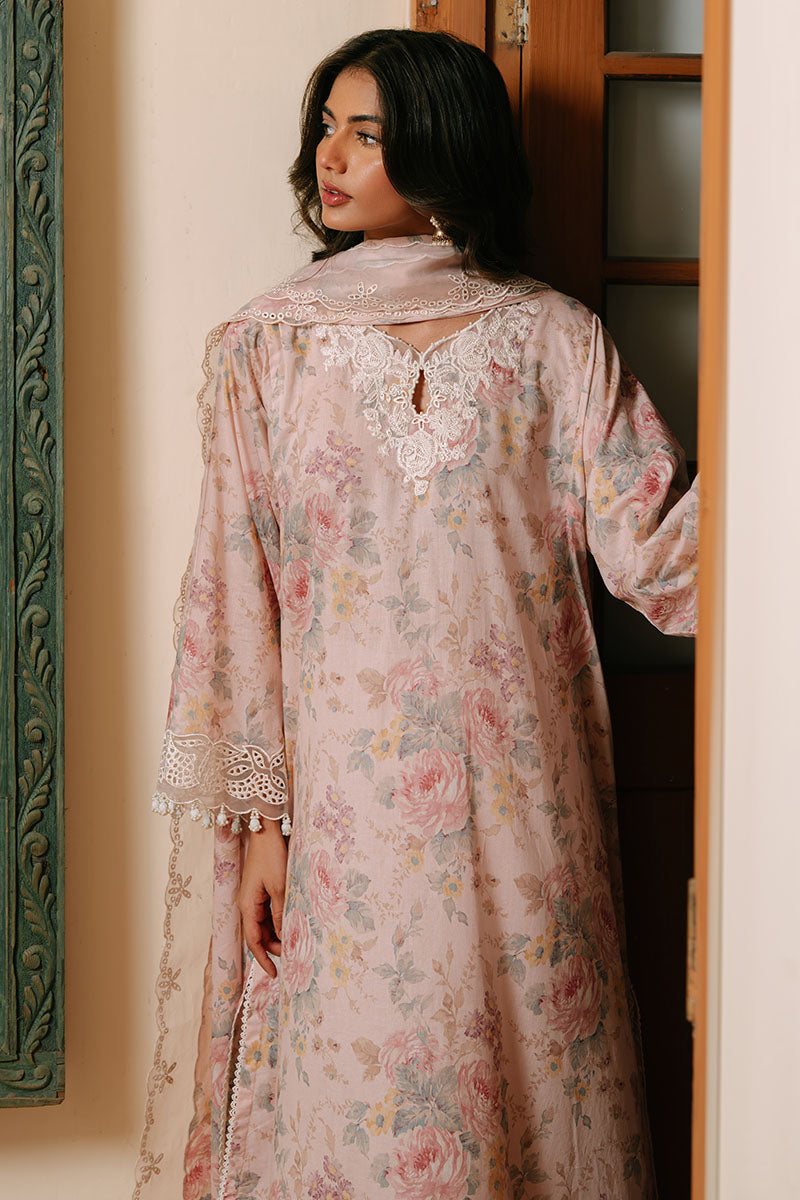 PINK CARNATION-3PC PRINTED CAMBRIC SUIT