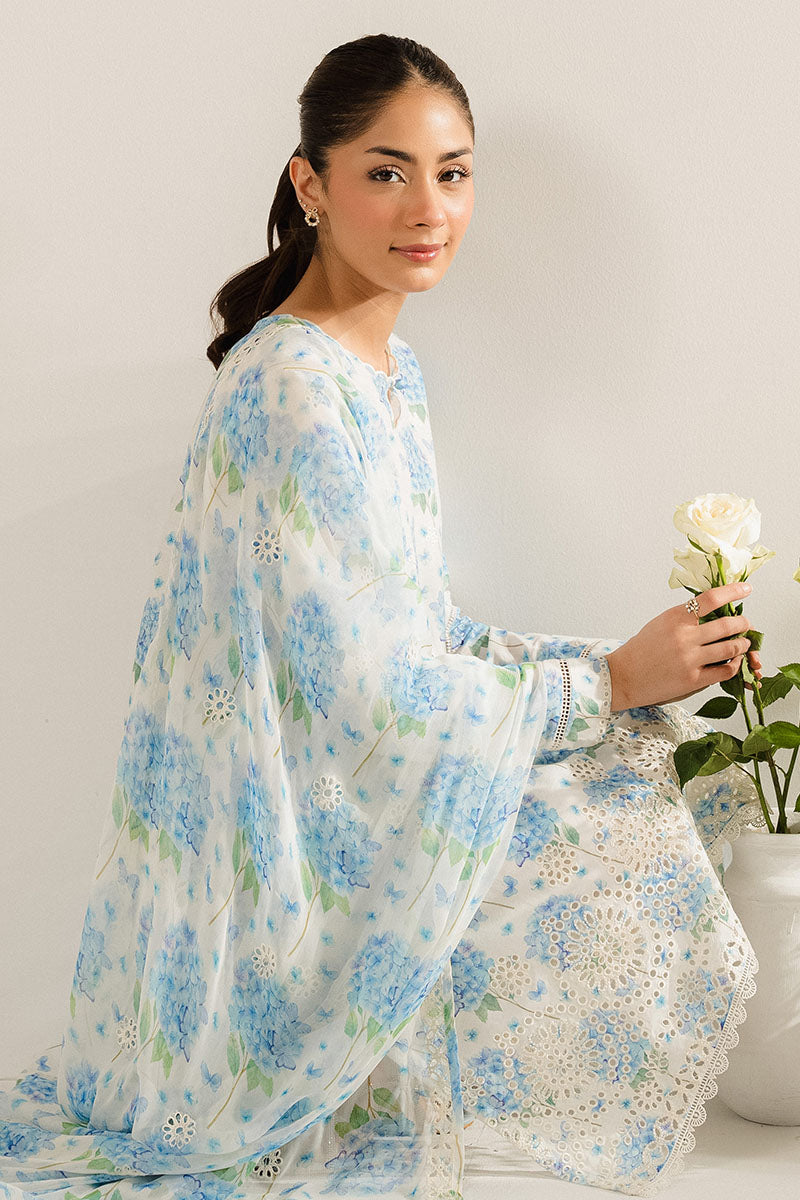 AQUATIC MAZE-2PC (SHIRT & DUPATTA)
