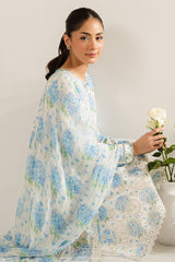 AQUATIC MAZE-2PC (SHIRT & DUPATTA)