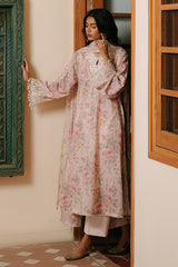 PINK CARNATION-3PC PRINTED CAMBRIC SUIT