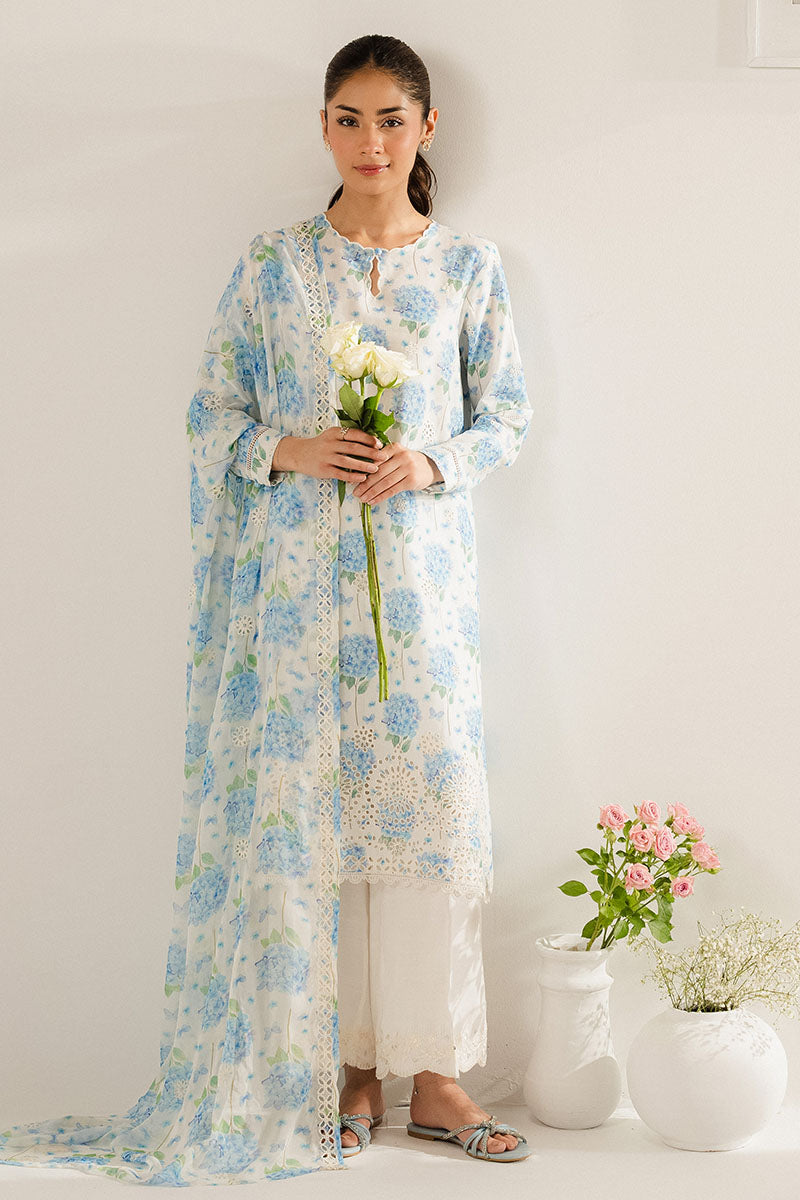 AQUATIC MAZE-2PC (SHIRT & DUPATTA)