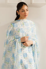 AQUATIC MAZE-2PC (SHIRT & DUPATTA)