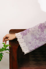 FLORAL MUSK-3PC PRINTED CAMBRIC SUIT