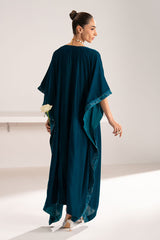 STARDUST DRAPE EMBROIDERED VELVET SHIRT