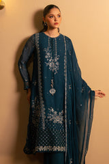 SERENE SAPPHIRE-3 PC (SHIRT, TROUSER & DUPATTA)