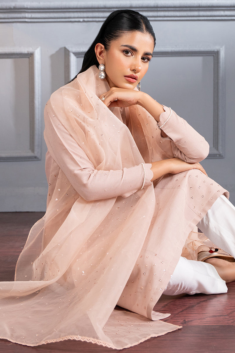 PALE PINK- 2 PC (SHIRT & DUPATTA)