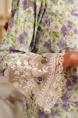LAVENDER STRETCH-3 PIECE EMBROIDERED LAWN SUIT