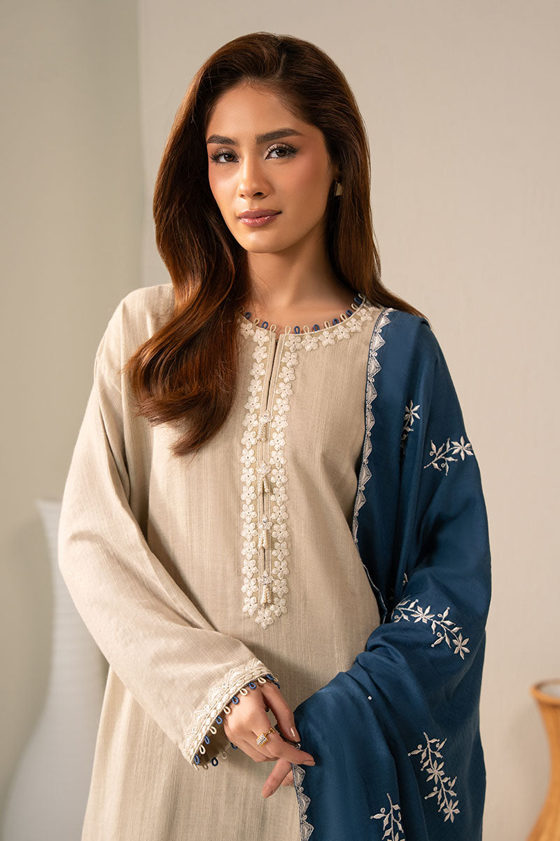 PEARL BLUE-2PC (SHIRT & DUPATTA)