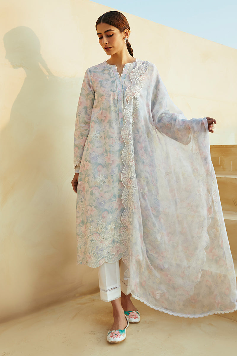 VIOLA PEARL STITCH 3PC: LAWN EMBROIDERED  SUIT