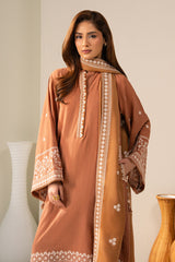 PEACH CARAMEL-2PC (SHIRT & DUPATTA)
