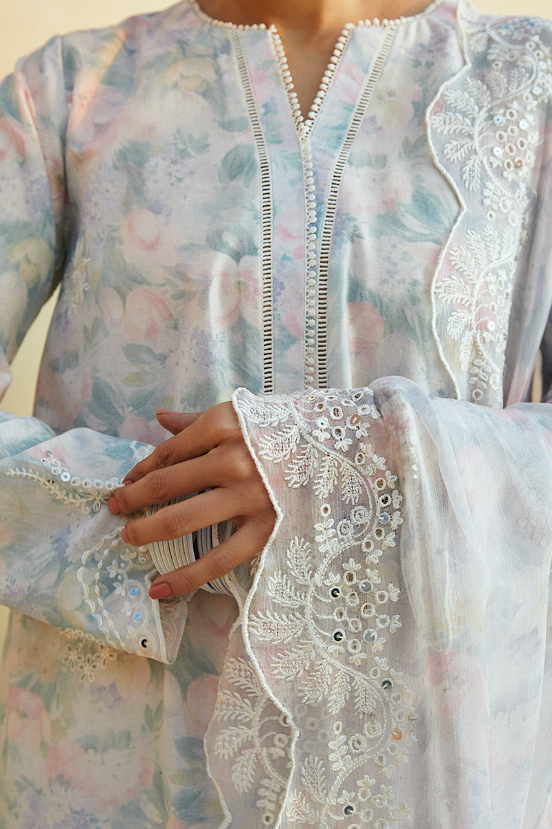 VIOLA PEARL STITCH 3PC: LAWN EMBROIDERED  SUIT