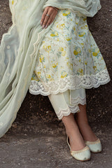 LIME PRIMROSE-3 PIECE LAWN PRINTED SUIT