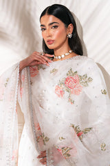 PEARL HAZE-3 PC EMBROIDERED SILK SUIT