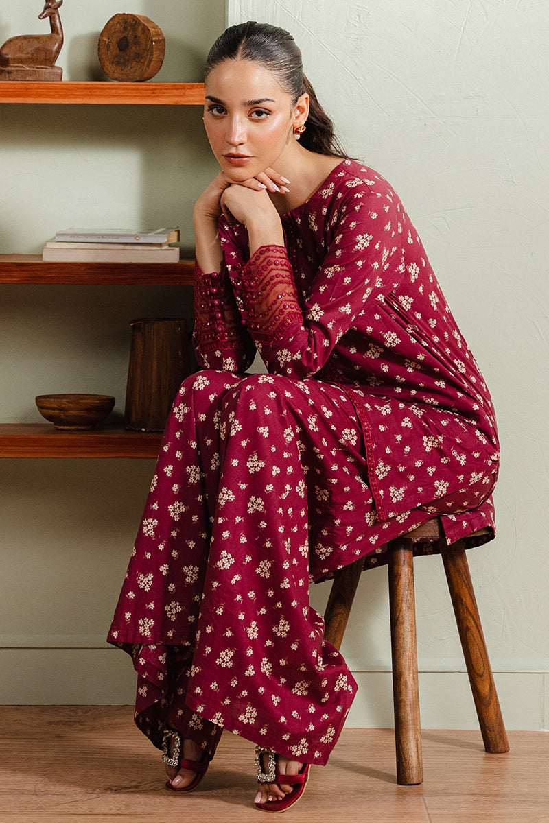 MAJESTIC MAROON-2PC (SHIRT & TROUSER)