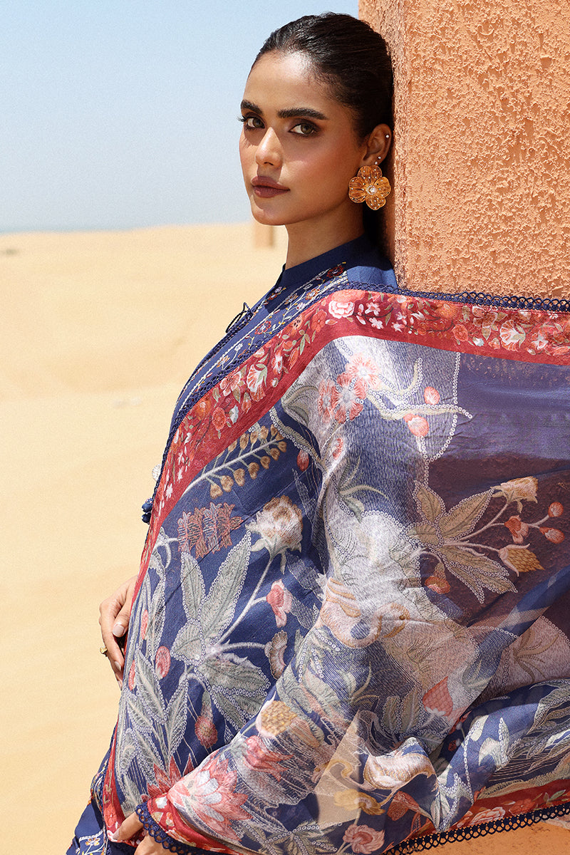 SAPPHIRE BLUE-3 PC (SHIRT, TROUSER & DUPATTA)