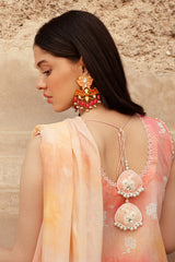 PEACH BLUSH-3 PIECE LAWN PRINTED SUIT