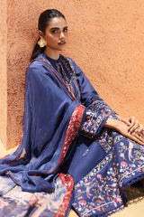 SAPPHIRE BLUE-3 PC (SHIRT, TROUSER & DUPATTA)