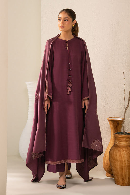 PLUM BERRY-2PC (SHIRT & DUPATTA)