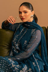 SERENE SAPPHIRE-3 PC (SHIRT, TROUSER & DUPATTA)