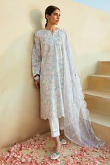 VIOLA PEARL STITCH 3PC: LAWN EMBROIDERED  SUIT