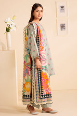 FLORAL VERVE-3 PIECE PRINTED LAWN SUIT