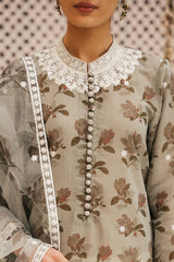 OLIVE ARDOR-2 PIECE (SHIRT AND DUPATTA)