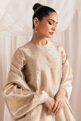 GILDED GLOW-4 PIECE EMBROIDERED SILK SUIT