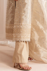 GILDED GLOW-4 PIECE EMBROIDERED SILK SUIT