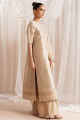 GILDED GLOW-4 PIECE EMBROIDERED SILK SUIT