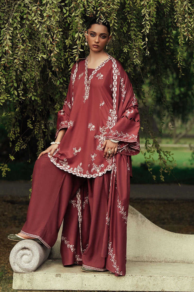 ROUGE LUXE-3PC EMBROIDERED MARINA SUIT