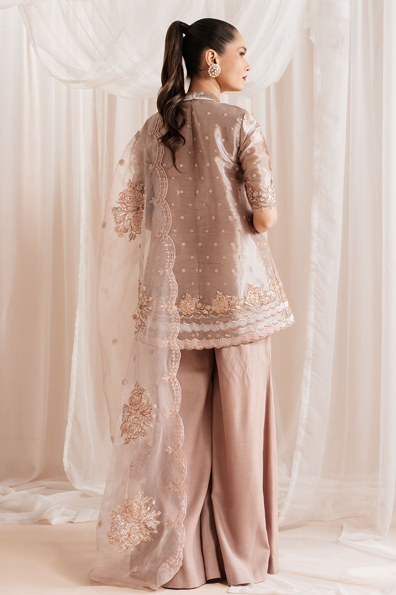 ROSETTE DREAM-4 PIECE EMBROIDERED SILK SUIT