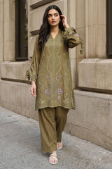 ETHEREAL GEM-2PC LINEN PRINTED SUIT